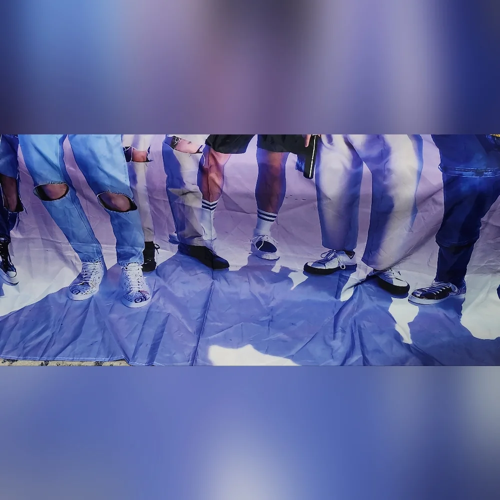 BTS Kpop Boy Band Purple Shower Curtain